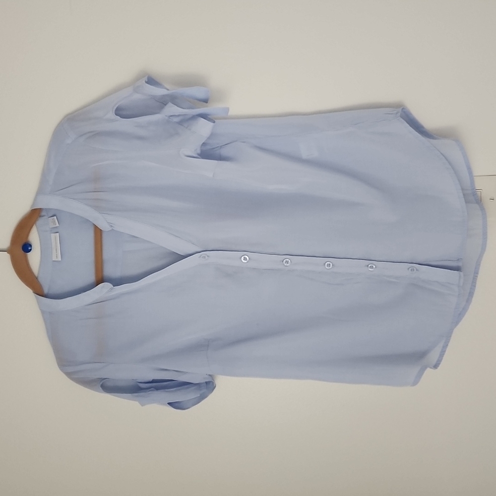 NY&C SHORT SLEEVE BLOUSE MEDIUM